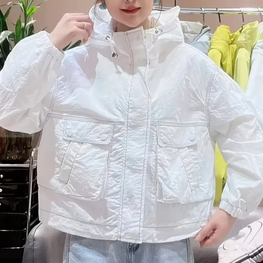 빈갤러리 ㅡ후드 바람막이 ㅡ빅사이즈