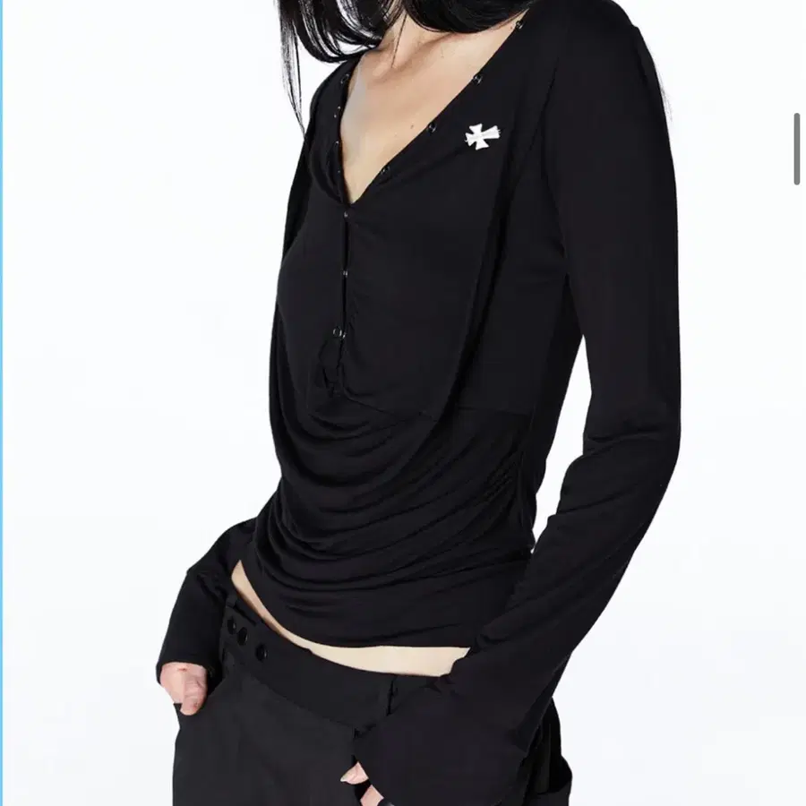 2000아카이브스 드레이프 헨리탑 블랙
