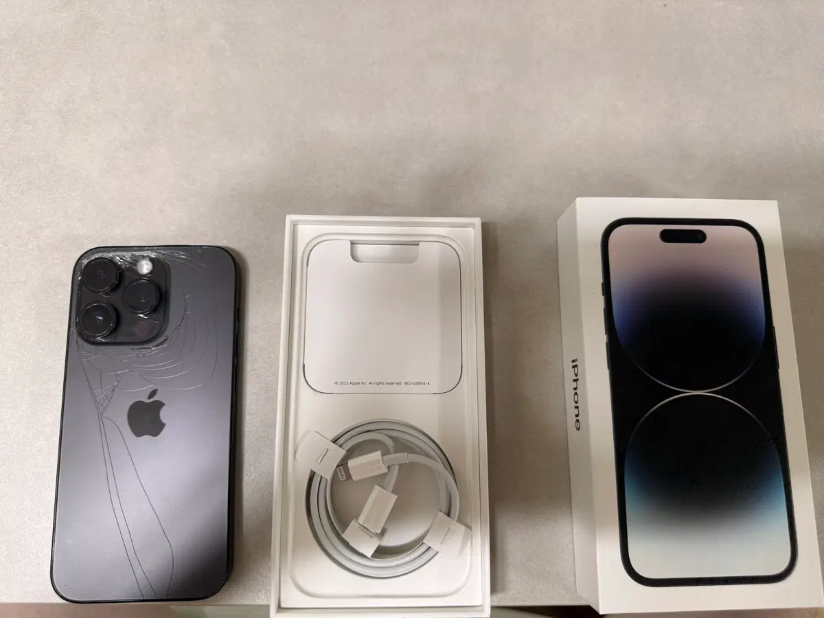 아이폰 iPhone 14pro 128gb space gray  14프로 128기가 스페이스 그레이 풀박스