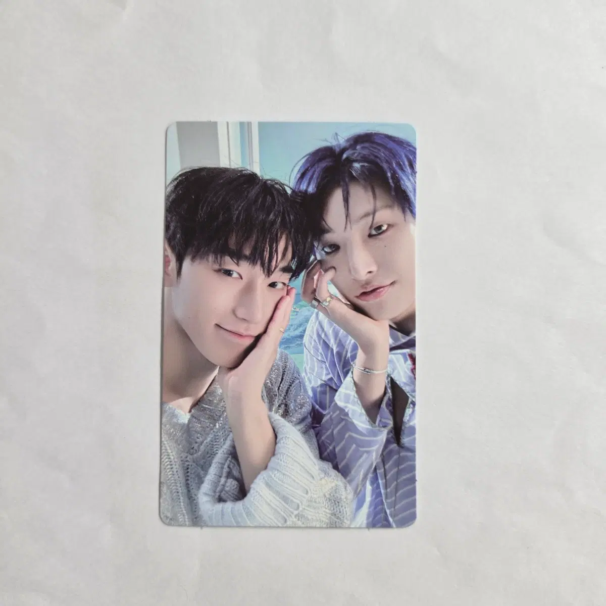 에이티즈 8주년 팝업 포카 트레카 산 민기 유닛 Ateez 8th Blue Drift Popup poca San Mingi Unit