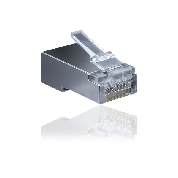 CAT.6 STP RJ45 투명 커넥터 100개입
