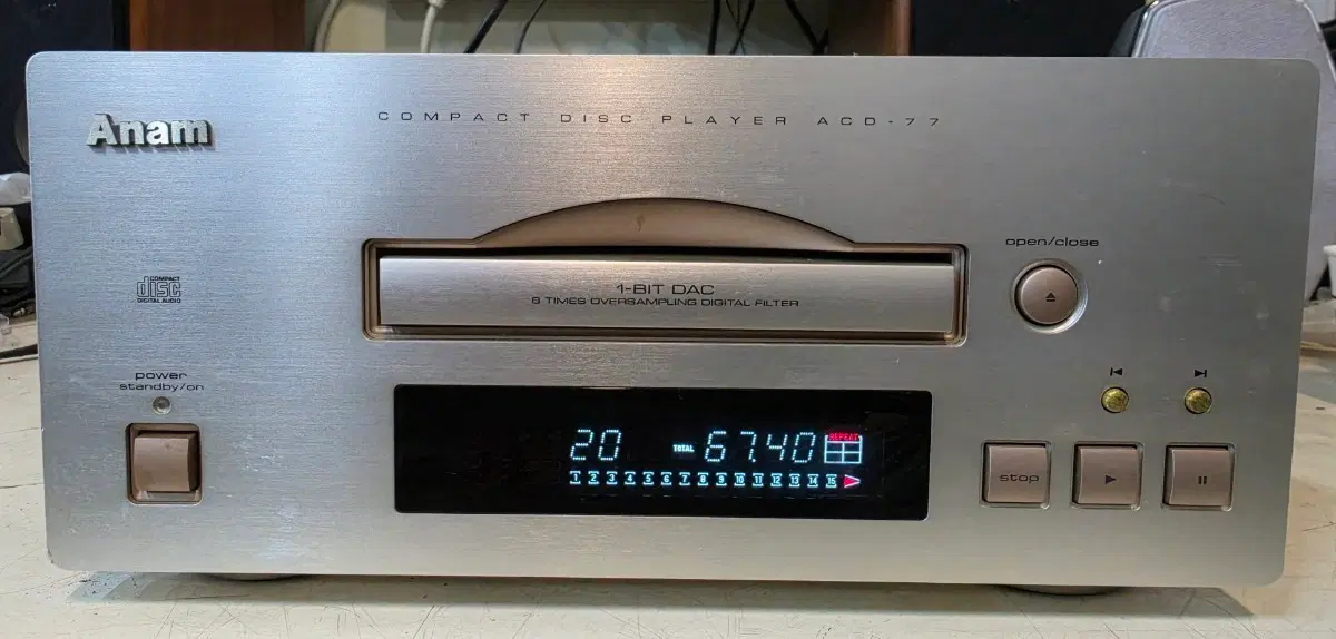 아남 CDP ACD-77 cd 플레이