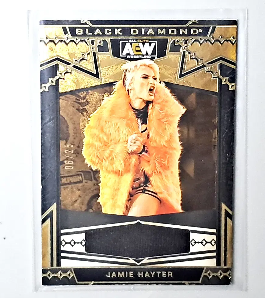 AEW 제이미 헤이터 25한정 실착 저지카드 2024 어퍼덱 블랙다이어몬드 프로레슬링 레슬링 WWE