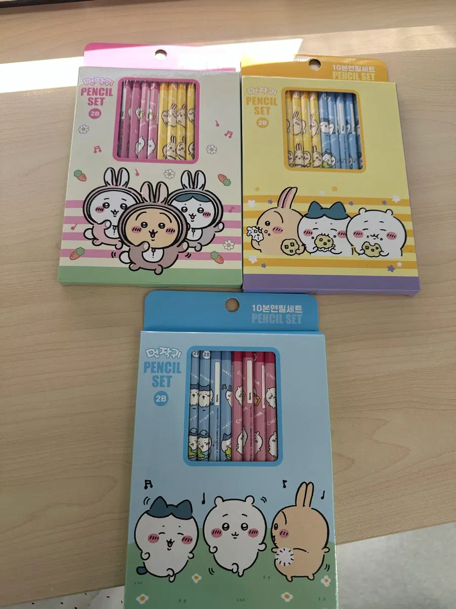 치이카와 먼작귀 10본 연필세트 3종 일괄