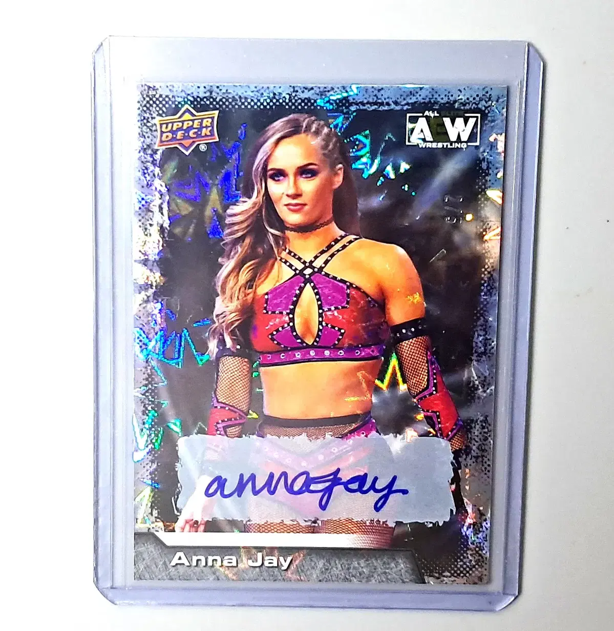 AEW 애나 제이 5한정 친필싸인 오토 2022 어퍼덱 AEW WWE 프로레슬링 레슬링 카드