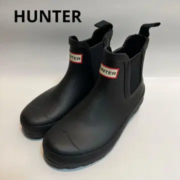 HUNTER 블랙 숏부츠 UK3 EU36 US5