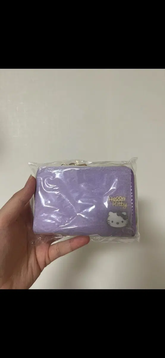 새상품)헬로키티 카드지갑 보라색