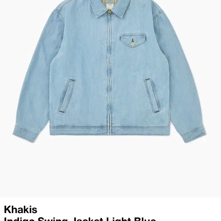 khakis 카키스 인디고 스윙자켓 라이트블루