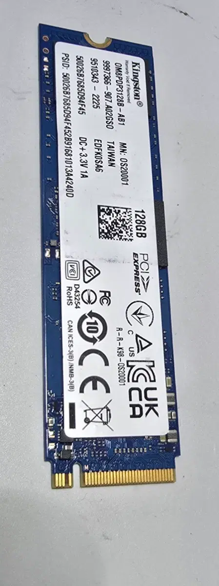 킹스톤 SSD 128GB M.2 NVMe윈도우11