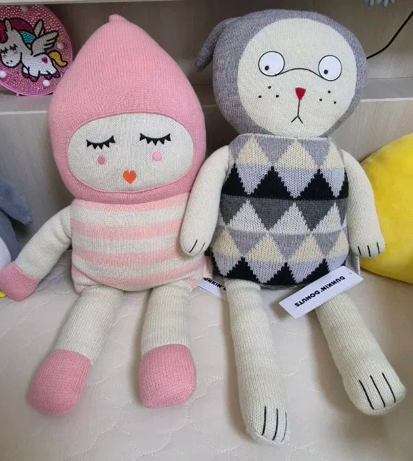 (타중)럭키보이스선데이 인형 핑크/그레이2종