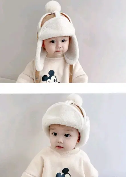 아기 겨울 모자