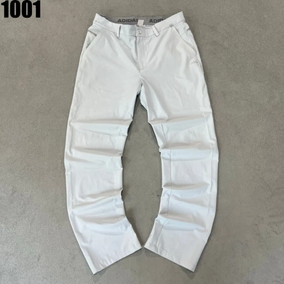 아디다스 화이트 골프 바지 XL