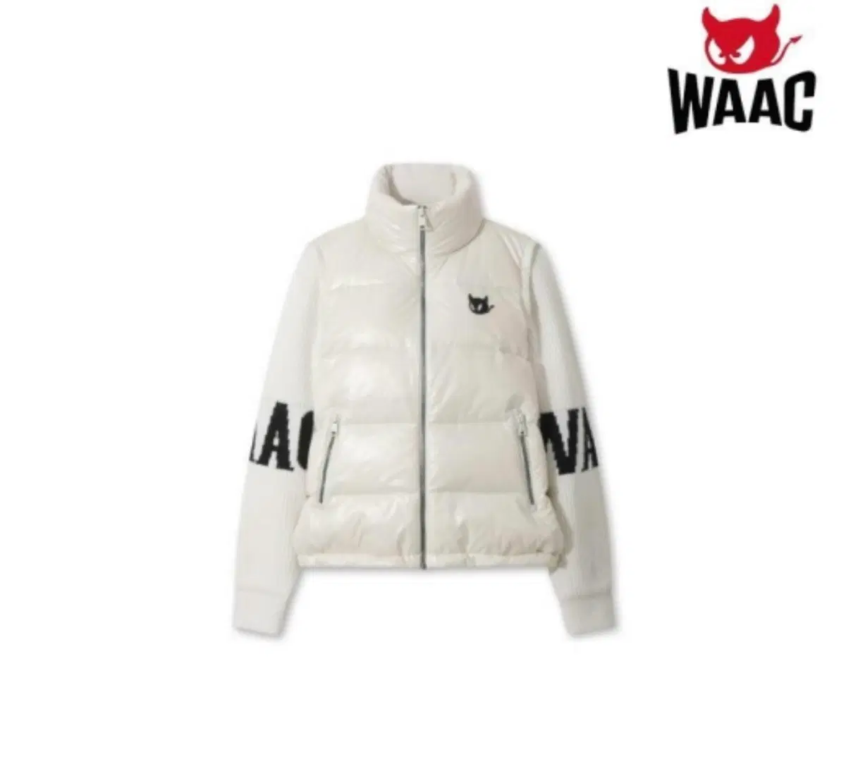 Waac 하이브리드 니트 집업 자켓
