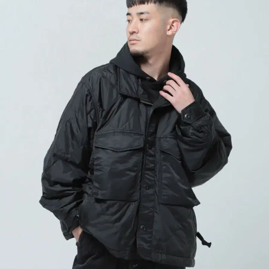 Beams 빔즈 M65 M-65 야상 빅실루엣 라이트 퀼팅 경량 자켓