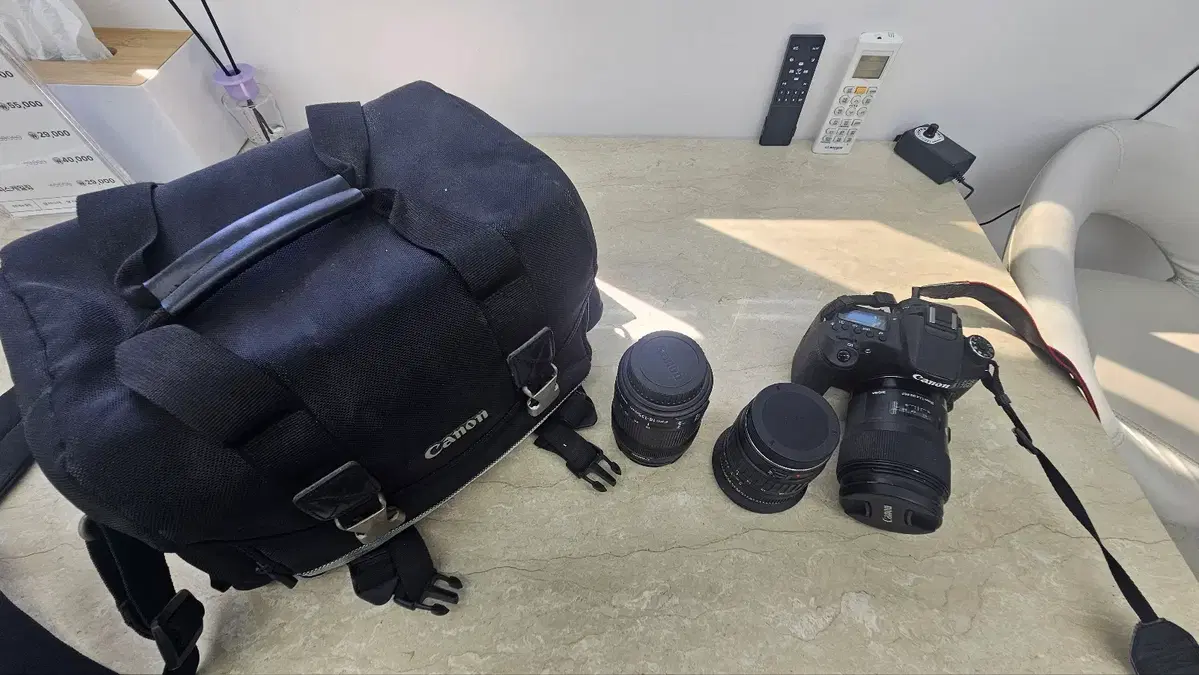 DSLR 캐논70d카메라 + 렌즈 3개 세트