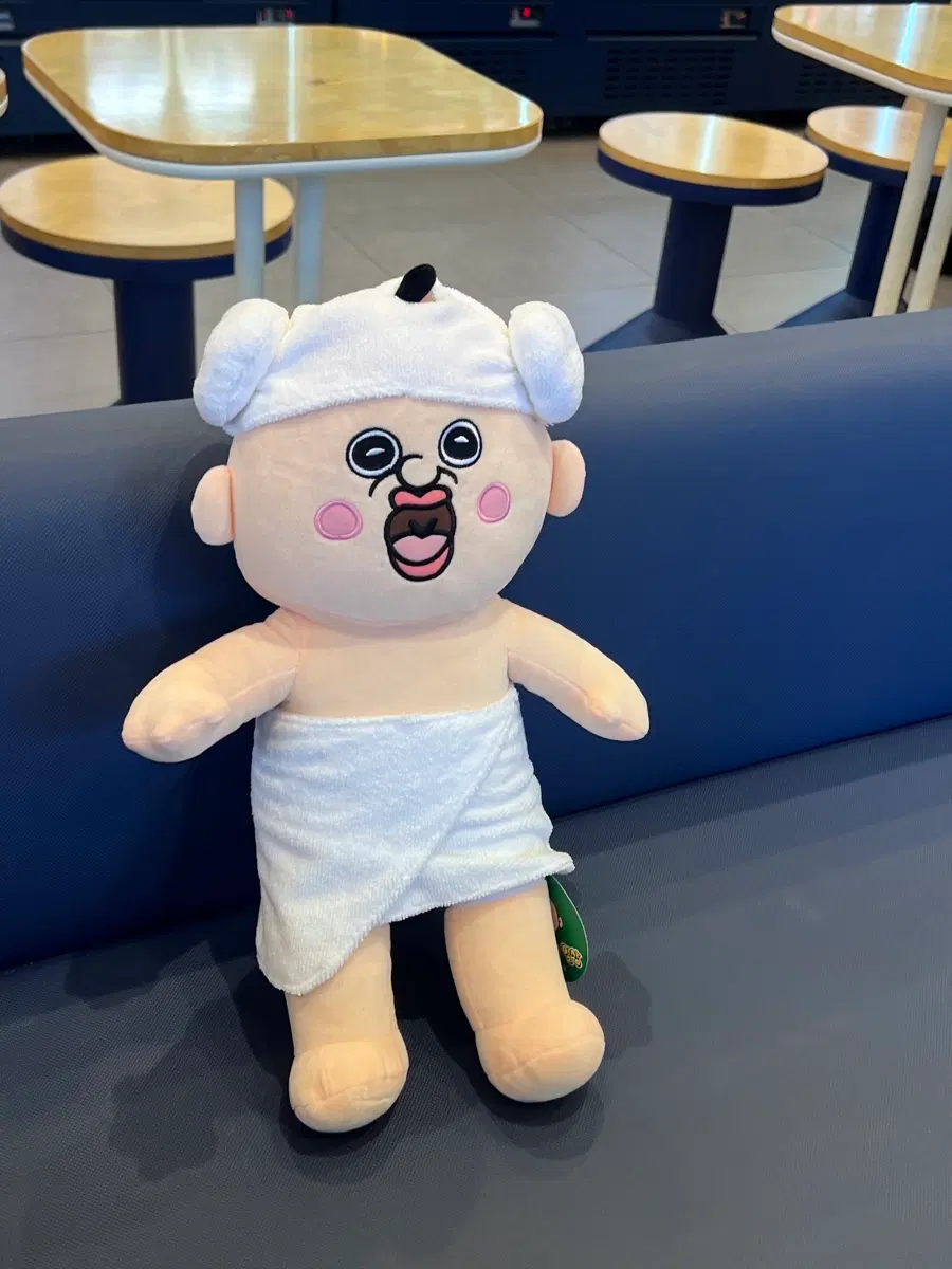 새상품) 정품. 졸귀탱 사우나하는 빵빵이 인형 50cm