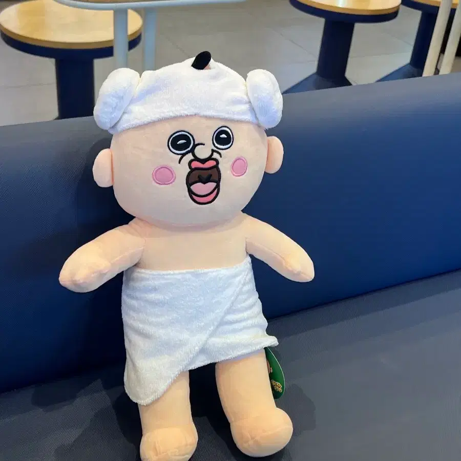 새상품) 정품. 졸귀탱 사우나하는 빵빵이 인형 50cm