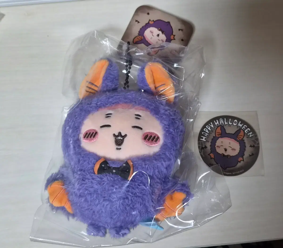 치이카와 할로윈 마스코트 박쥐 카니 마코 미개봉+특전스티커