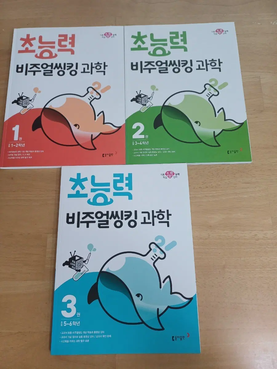 책-초능력 비주얼씽킹 초등 과학 1, 2, 3권 세트 문제집