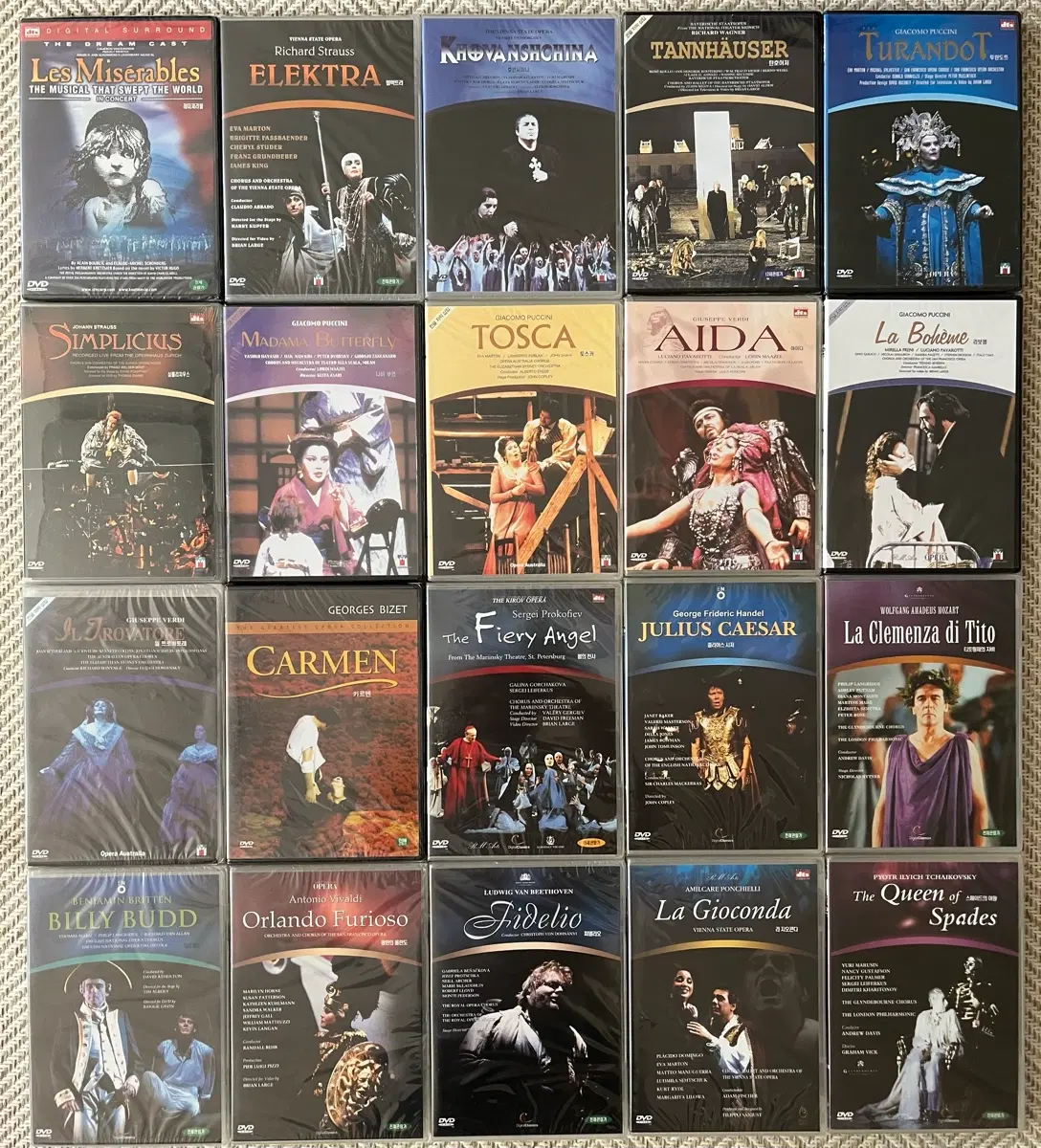오페라 DVD 새상품 일괄판매