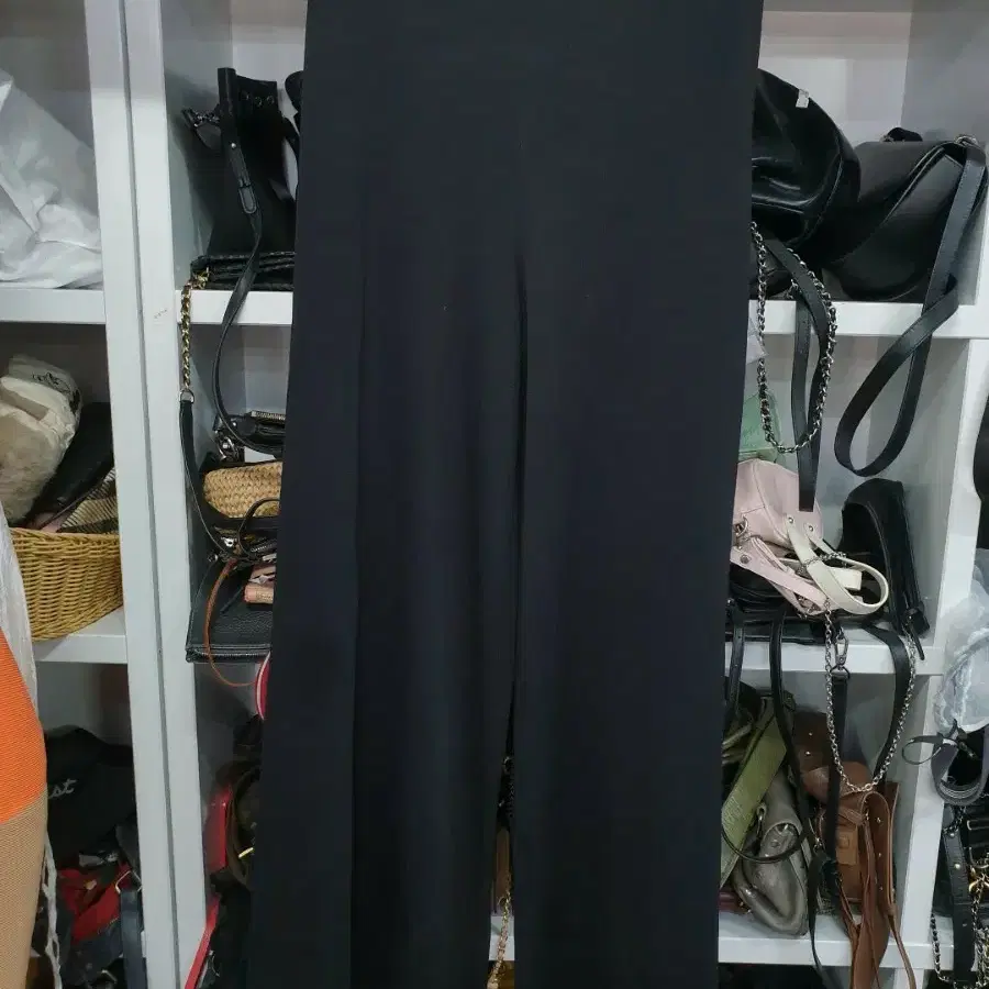 띠어리 밴딩 와이드팬츠 M 주머니없음