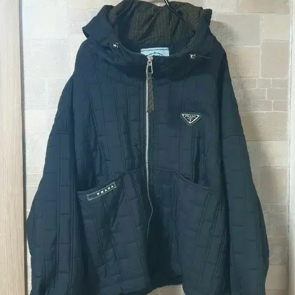 여성 누빔후드점퍼(새옷)