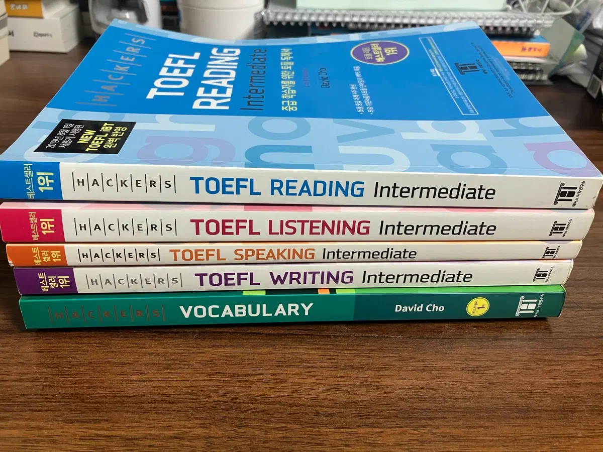 해커스 TOEFL 리딩/리스닝/스피킹/라이팅 Intermediate + 보카 세트