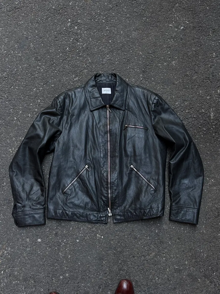 90s Armani Collezioni 램스킨 자켓