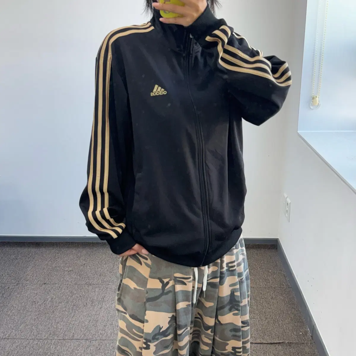 Adidas 아디다스 삼각로고 검골 져지