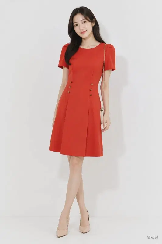 로엠 레드 여자 85-160 원피스 O5714