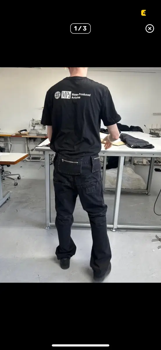 플라스틱 프로덕트 bag pants 블랙 L