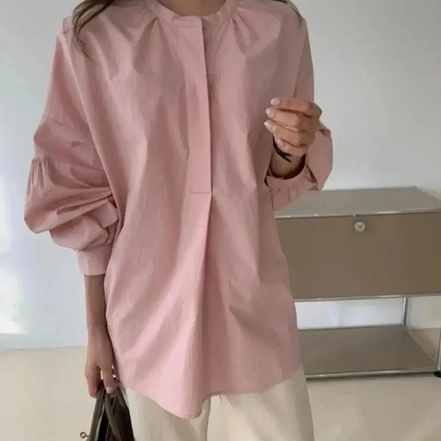 럭키룸 셔링 블라 셔츠