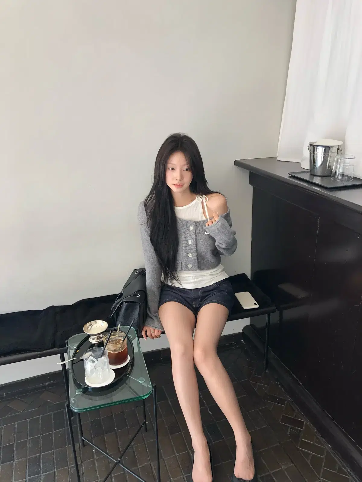 (새상품) 리즈 leeds Loe cardigan 로에 가디건
