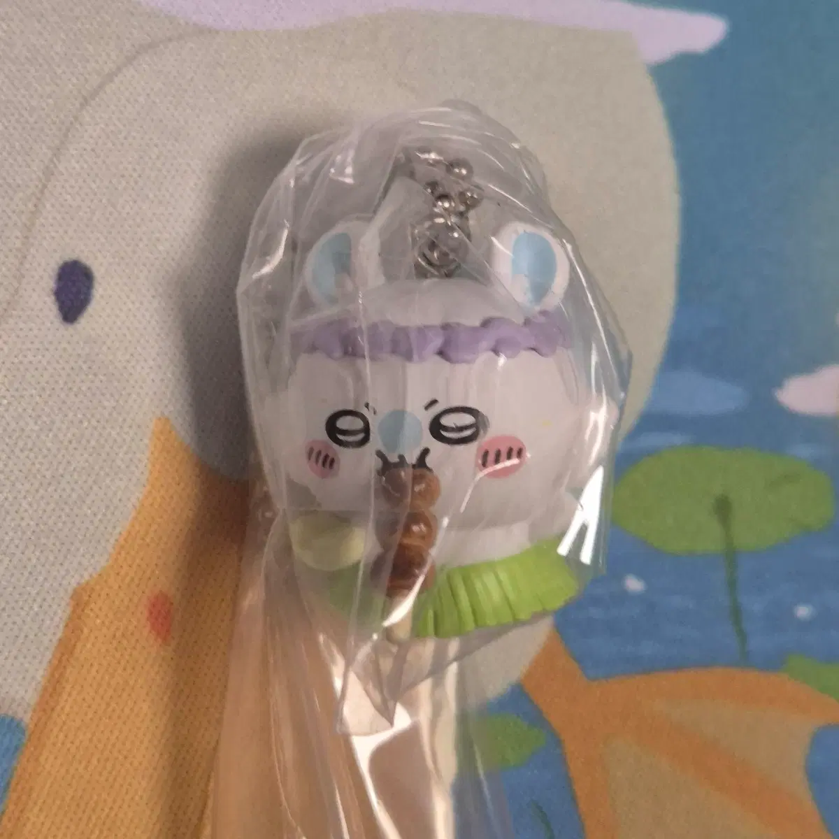 치이카와 먼작귀 인어섬 메지루시 타베모노 가챠 모몽가