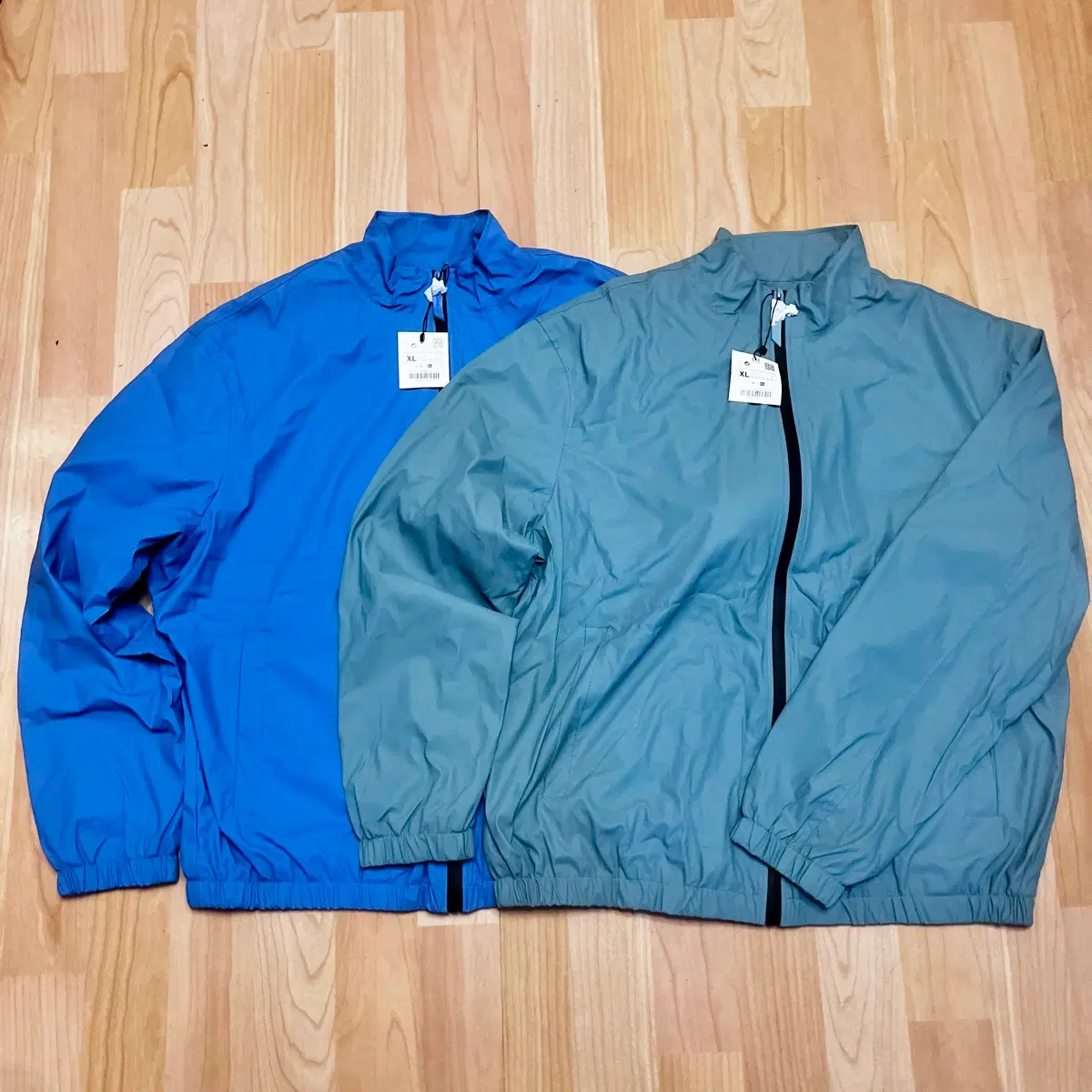 자라 Zara 무지 단색 레더 바람막이 자켓