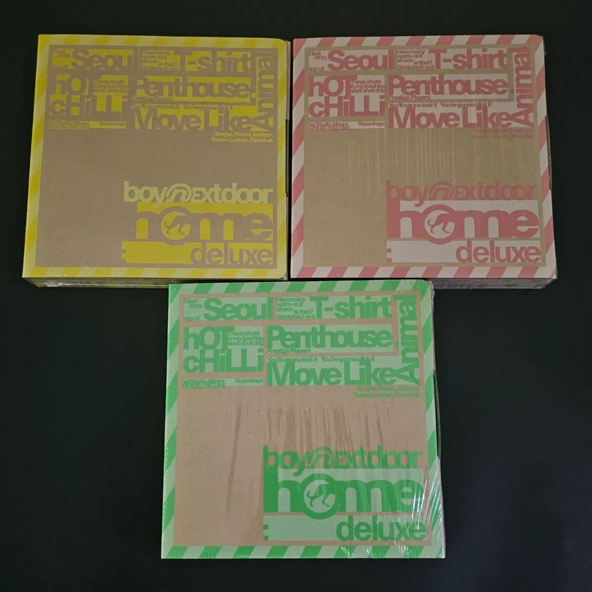 보넥도 home DELUXE 미개봉 앨범 3개 일괄