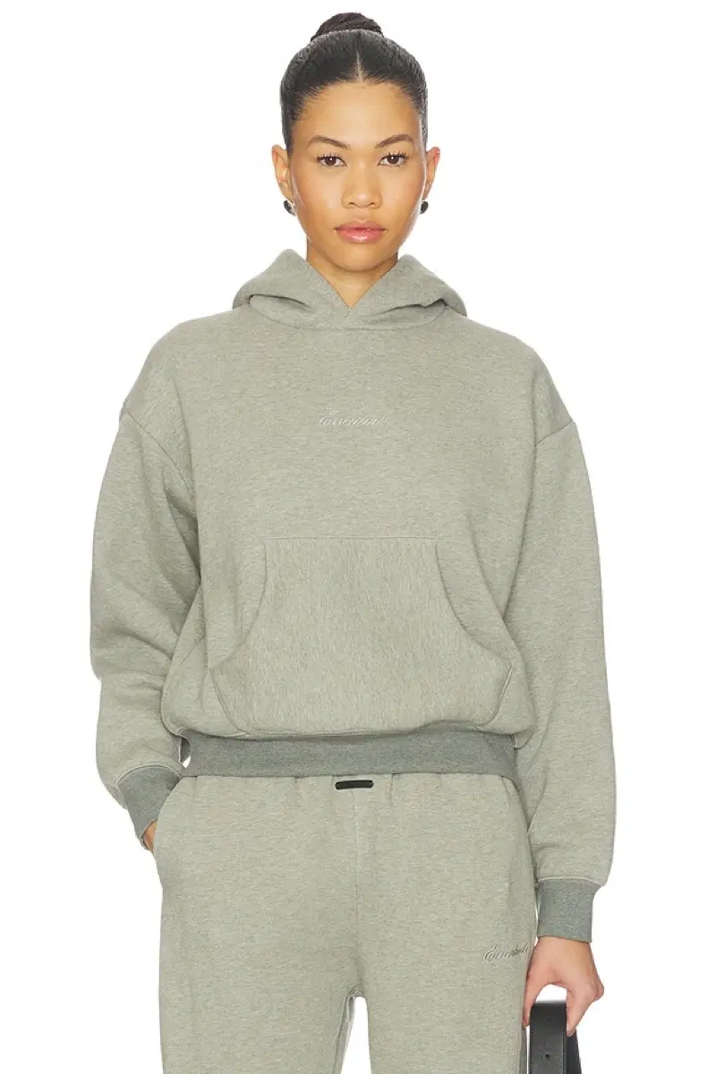 [새상품] 피어 오브 갓 에센셜 (Fear of God ESSENTIALS) 여성 시그니쳐 클래식 후드 콘크리트 헤더 & 다크 콘크리트 헤더 XS / S / M
