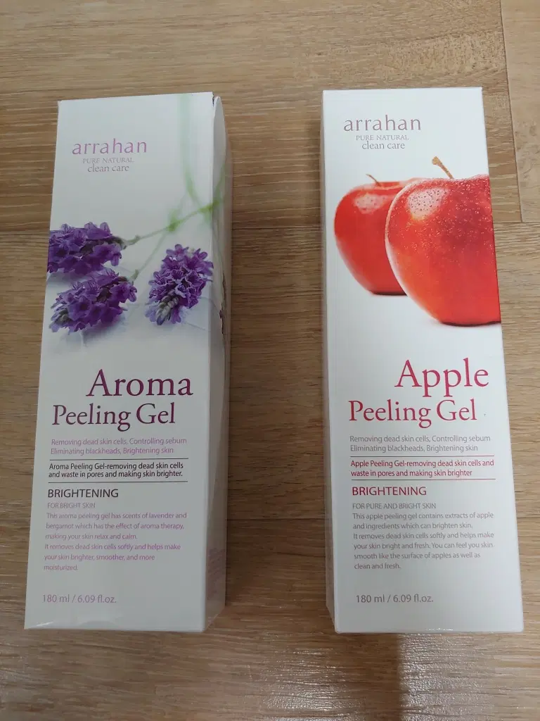 아라한 아로마 화이트 필링젤 180ml + 사과 화이트 필링젤 180ml 각질제거 피지 블랙헤