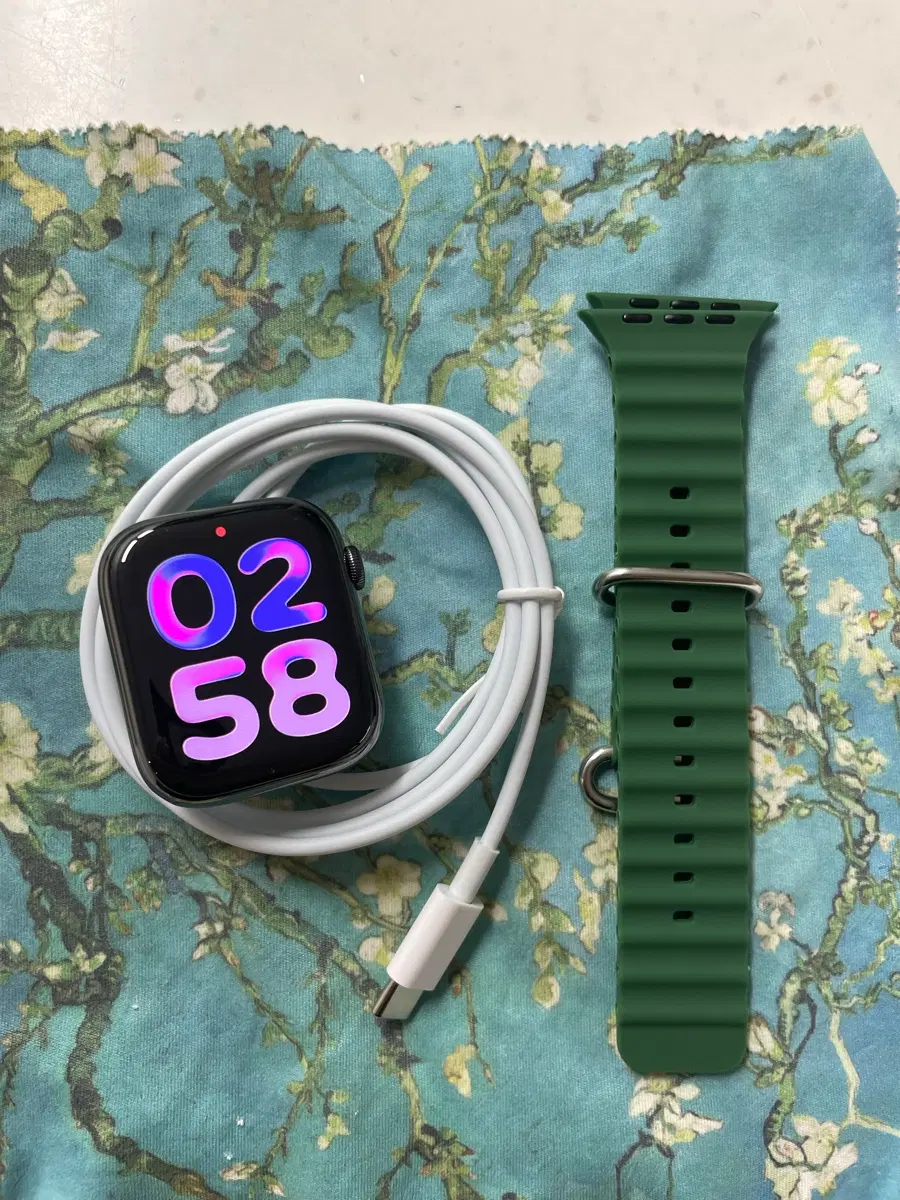 애플워치7스테인리스 45mm 셀룰러 SS급 se2