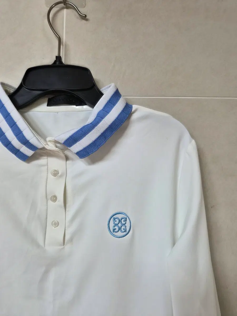 G/FORE 반팔 카라티 화이트 95~100