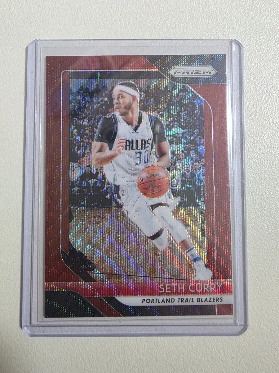 2018-19 nba 세스 커리 프리즘 Ruby wave 카드 포틀랜드