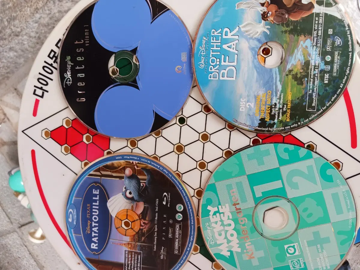 디즈니 DVD 모음 (라따뚜이, 브라더 베어, 미키 마우스)영문판