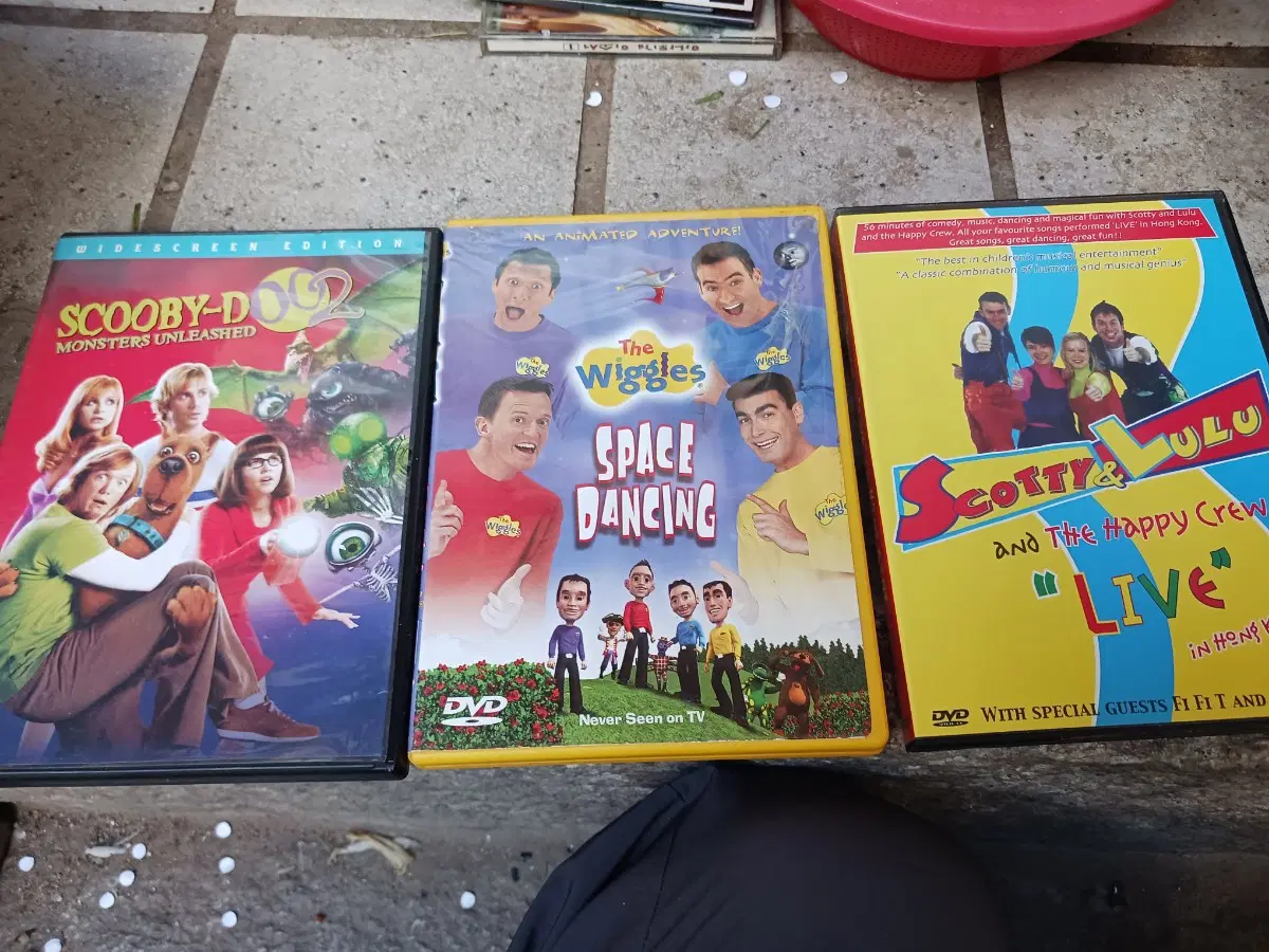 더 위글스 스페이스 댄싱 DVD / 스쿠비두 DVD / 스코티앤룰루 라이브 DVD...영어판