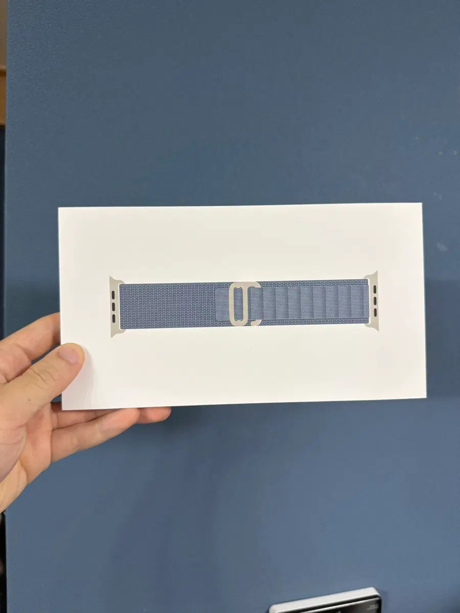 미개봉) 애플워치 울트라 49mm 알파인루프 라이트블루 M사이즈 스트랩