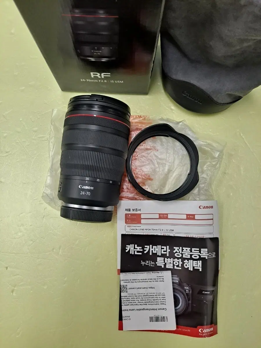 캐논알계륵,rf24-70 f2.8 상태좋은 풀박스구성 판매해요 타기종교환가능