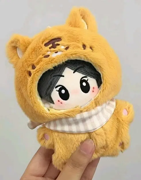 10cm 인형옷 불가사리형 애니멀웨어 동물바디수트 우주복 호랑이