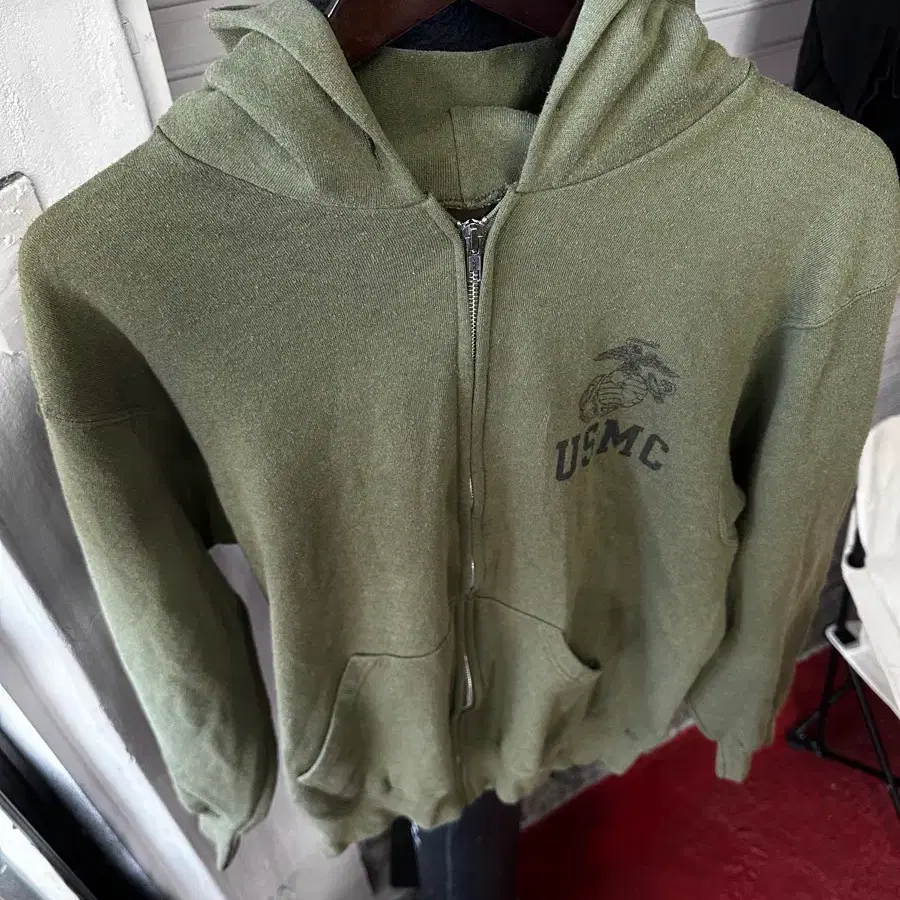 Repel Tech USMC Made in USA 풀집 후디