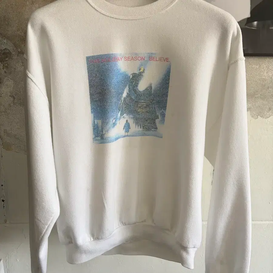 00s Polar Express movie promo sweatshirt