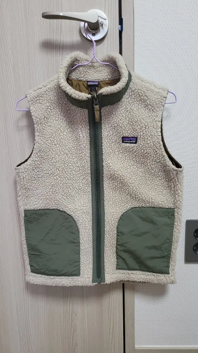 파타고니아 키즈 플리스 조끼 L