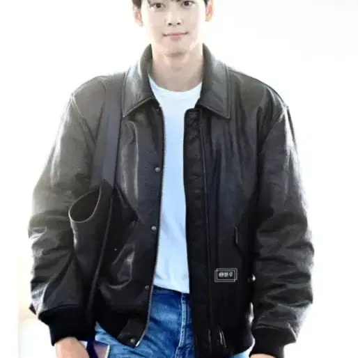생로랑 [구매] 52 봄버 램스킨 가죽자켓 사진 1